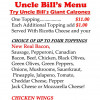 Menu | Davenport IA | Uncle Bill's Pizza